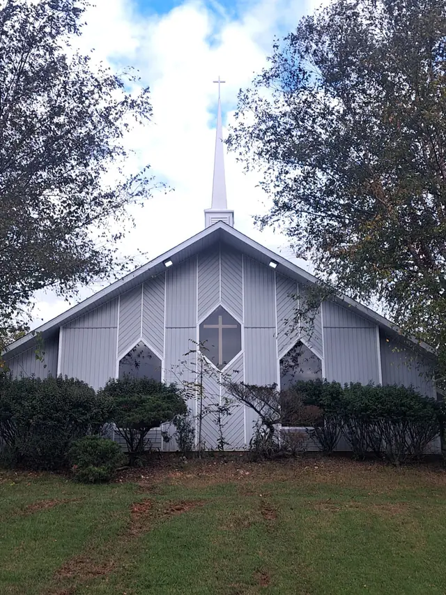 Holiday Island Presbyterian Church with its new roof and replacement steeple